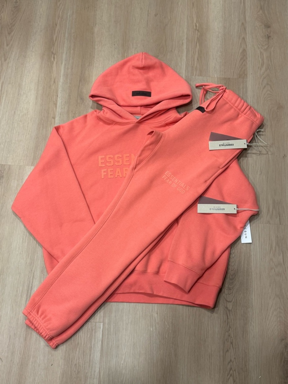 Essentials Coral Hoodie & Sweatpants Set - Men